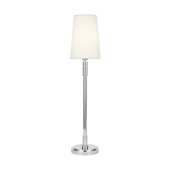 Beckham Classic Polished Nickel 27-Inch LED Table Lamp, image 1