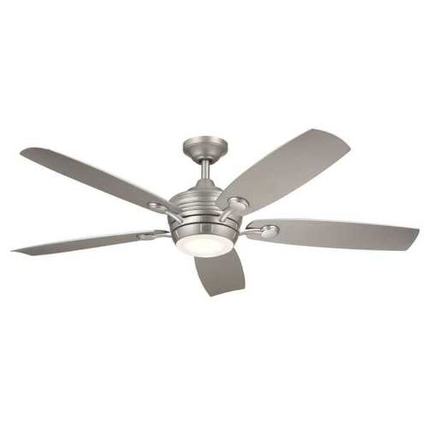 Tranquil Brushed Nickel LED 56-Inch Steel Ceiling Fan, image 1