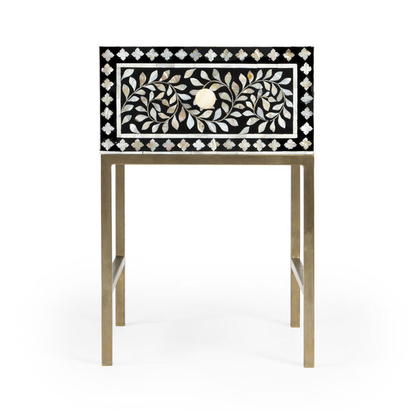 Purgenia Black and White Side Table, image 3