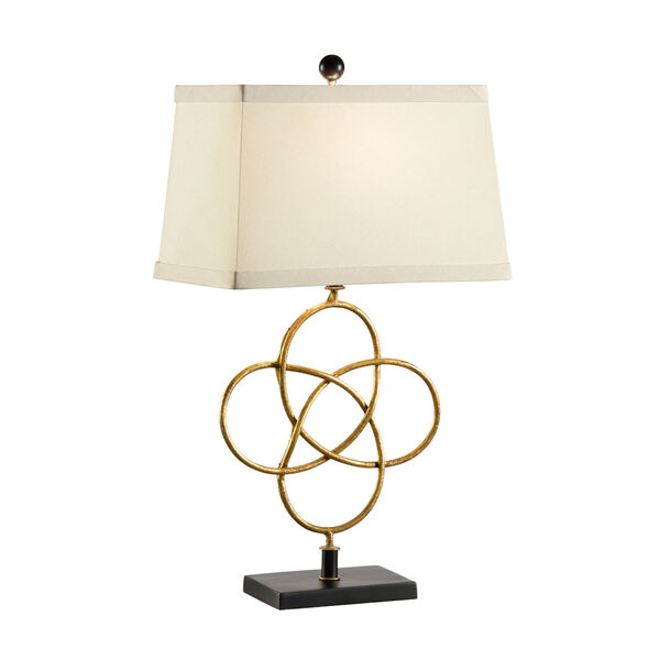 Gold One-Light Loose Knot Table Lamp, image 1