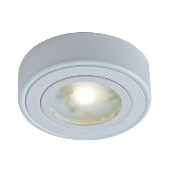 White Two-In-One LED Puck, image 2