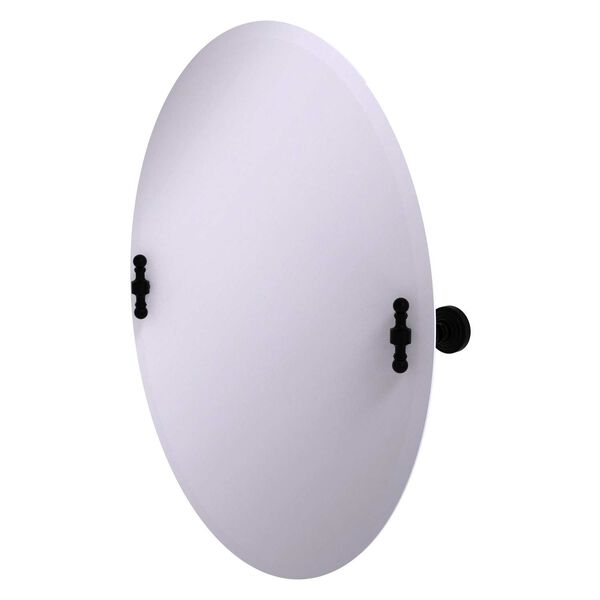Frameless Oval Tilt Mirror with Beveled Edge, image 1