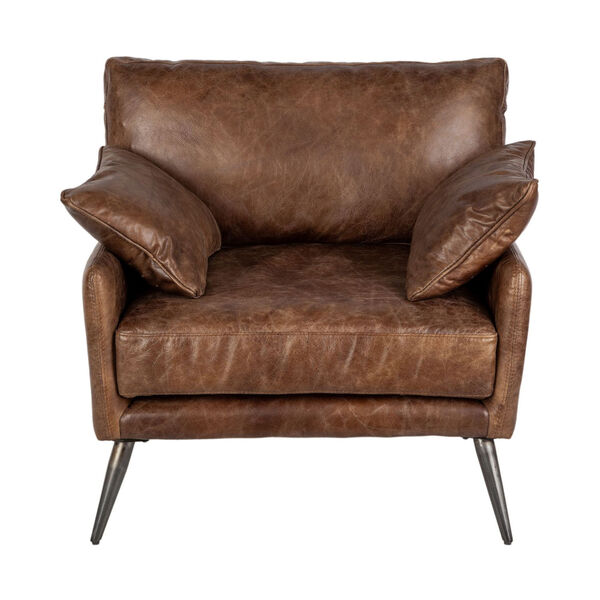 Cochrane I Espresso Brown Leather Wrapped Arm Chair, image 2