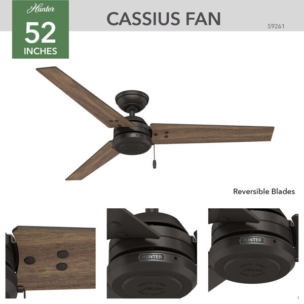 Cassius Premier Bronze 52-Inch Outdoor Ceiling Fan, image 4