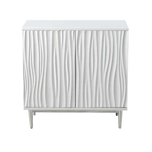 White Two Door Cabinet, image 2