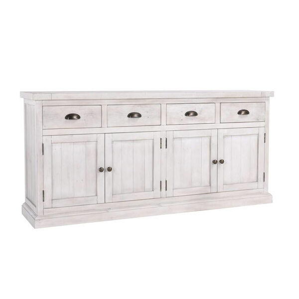Quincy Nordic Ivory Sideboard with Four Doors and Drawers, image 1