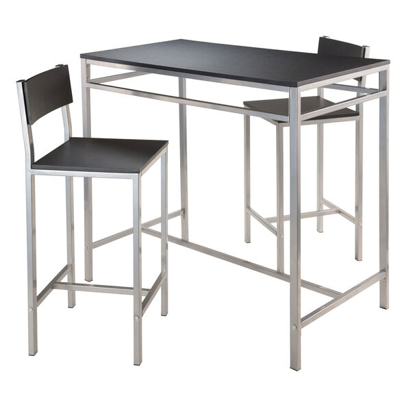 Hanley 3-Piece High Table with 2 High Back Stools, image 2