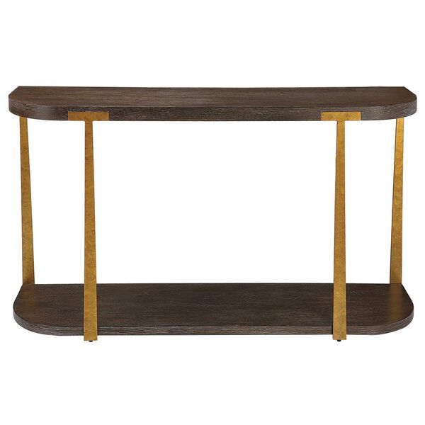 Palisade Rich Coffee and Natural Wood Console Table, image 3