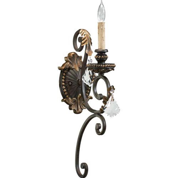 Rio Salado One-Light Toasted Sienna with Mystic Silver Sconce, image 1
