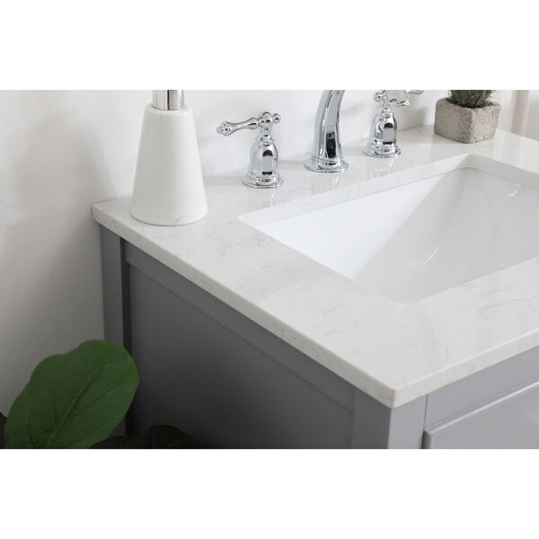Sinclaire Gray 24-Inch Vanity Sink Set, image 5