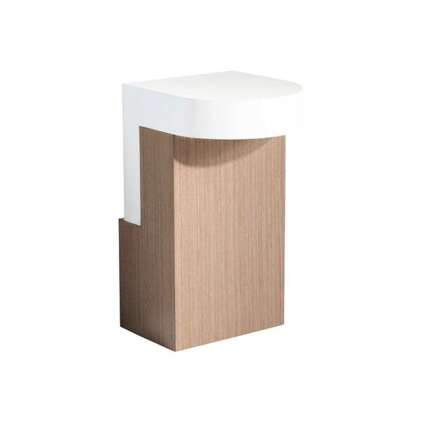 Modulum White and Natural Accent Table, image 4