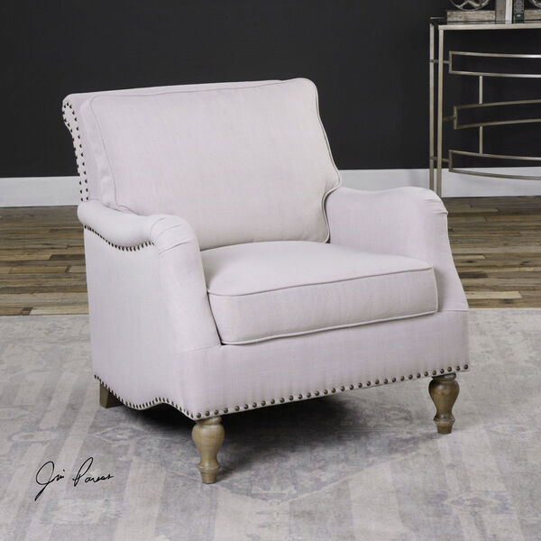 Armstead Antique White Armchair, image 2