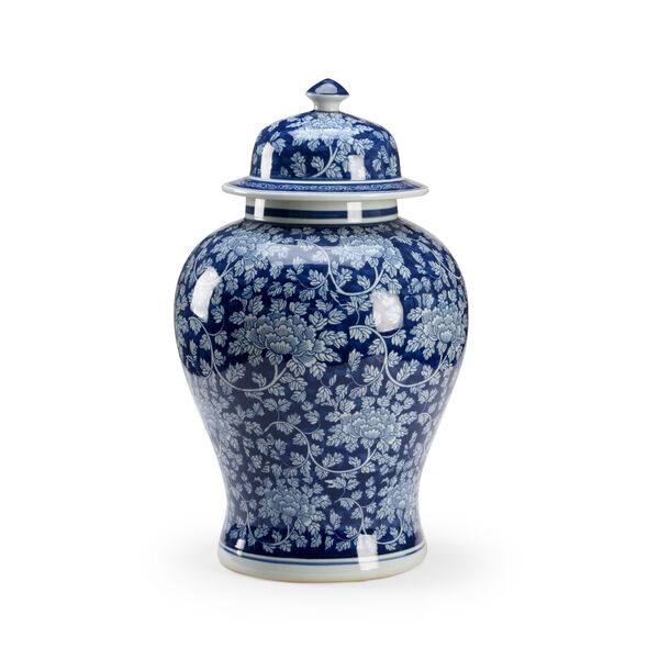 Blue and White Large Clarke Vase, image 1