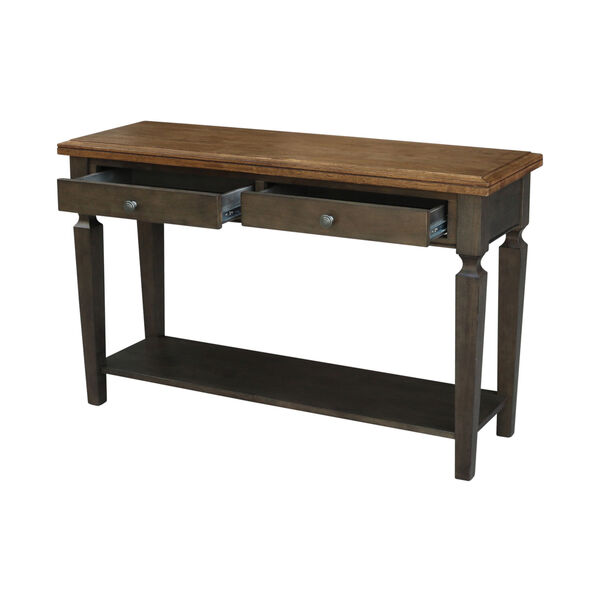 Vista Hickory and Washed Coal Console Table, image 4