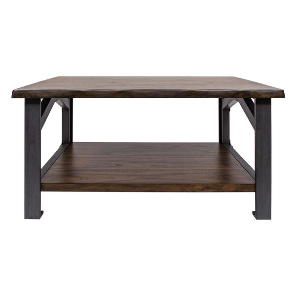 Bethel Park Graphite Grey and Brown Coffee Table, image 2