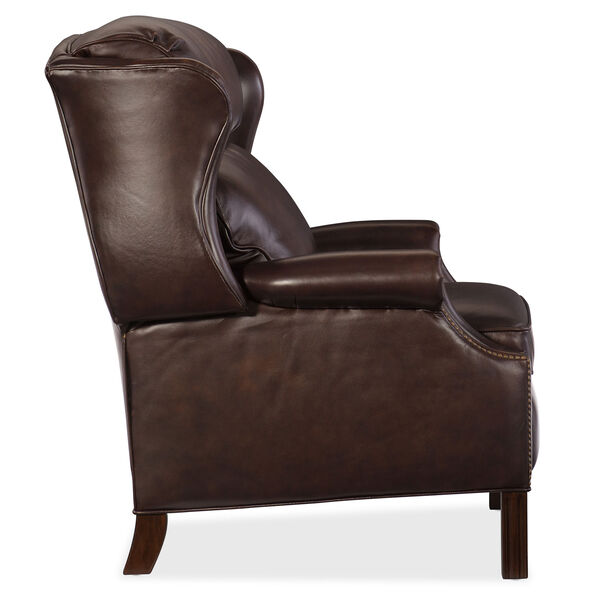 Finley Brown Leather Recliner, image 2
