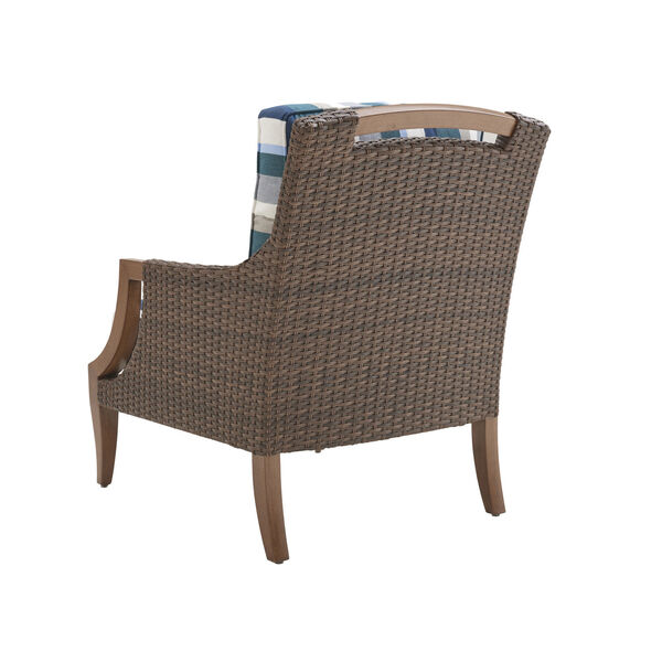 Harbor Isle Brown and Blue Lounge Chair, image 2
