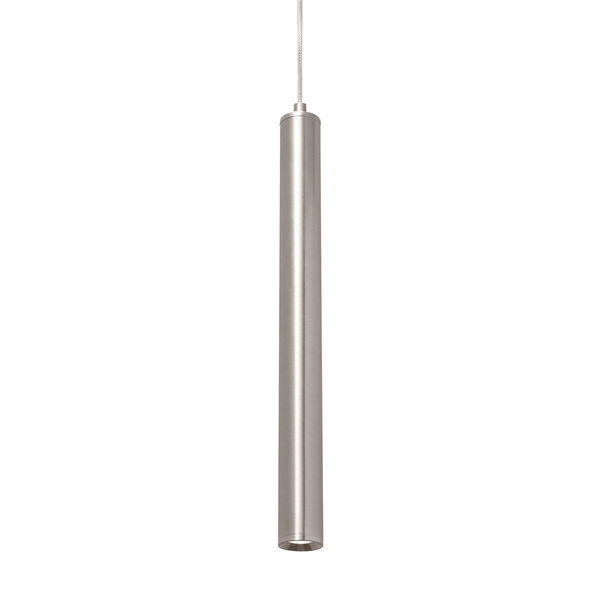 Eli Satin Nickel One-Light Integrated LED Mini Pendant, image 1