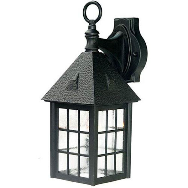 Outer Banks Matte Black One-Light Wall Fixture, image 1