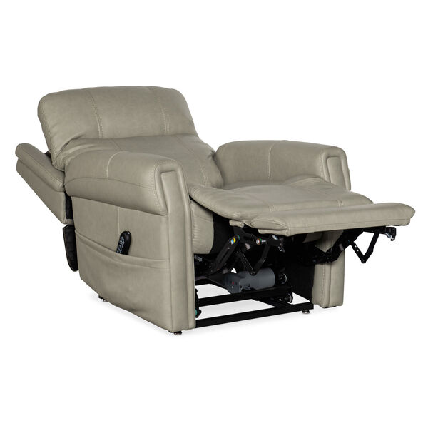 Carroll Gray Power Recliner with Power Headrest, image 3