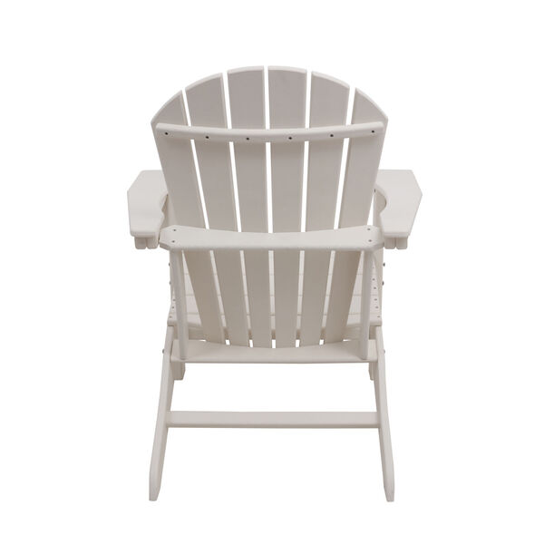 BellaGreen White Recycled Adirondack Set, Two Chairs with One Table - (Open Box), image 6