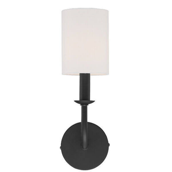 Bailey Matte Black Five-Inch One-Light Wall Sconce, image 2