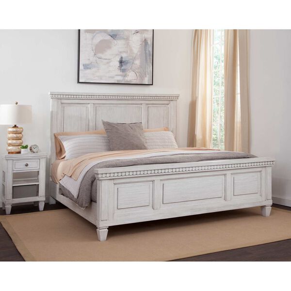 Salter Path Oyster White Wire Brushed Panel Bed, image 4