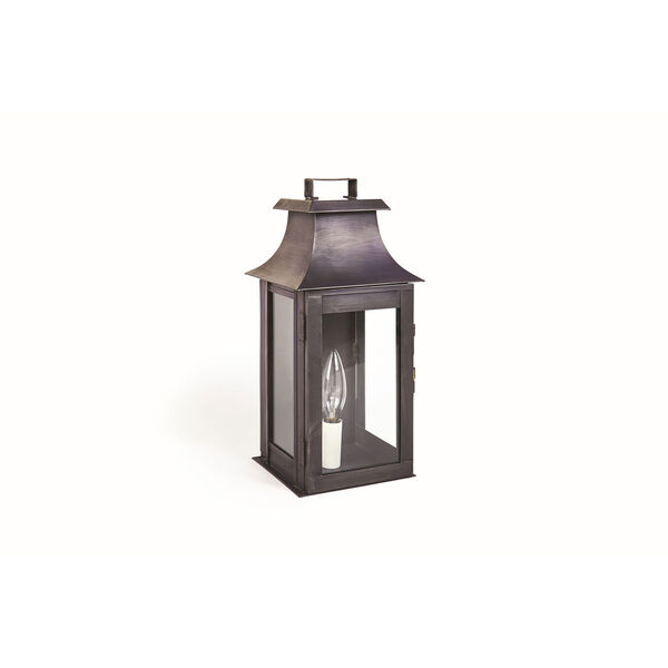 Small Dark Brass Concord Outdoor Wall Lantern, image 1