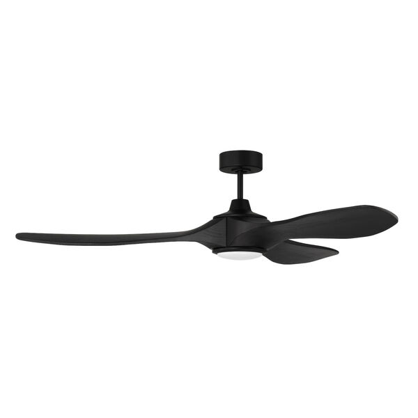 Envy Flat Black 60-Inch LED Ceiling Fan, image 1