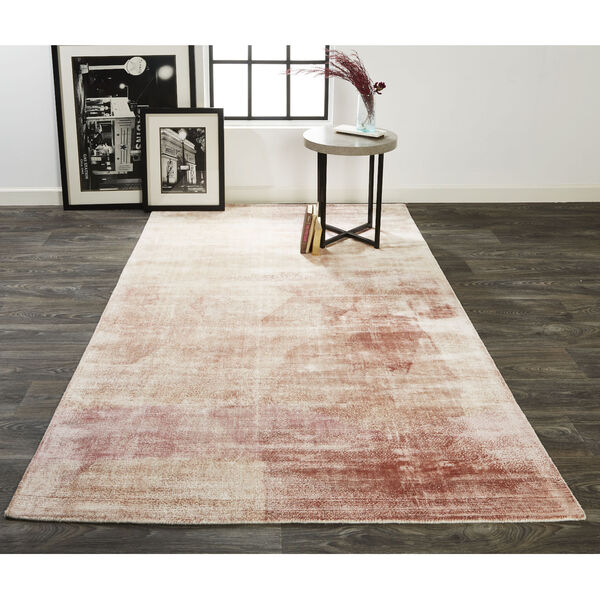 Emory Handwoven Lustrous Viscose Pink Rectangular: 5 Ft. x 8 Ft. Area Rug, image 2