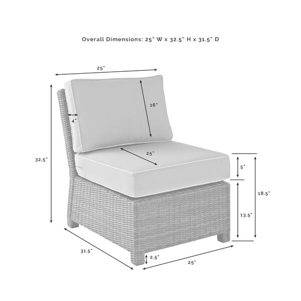 Bradenton Gray and Navy Outdoor Wicker Chair Set, 3-Piece, image 6