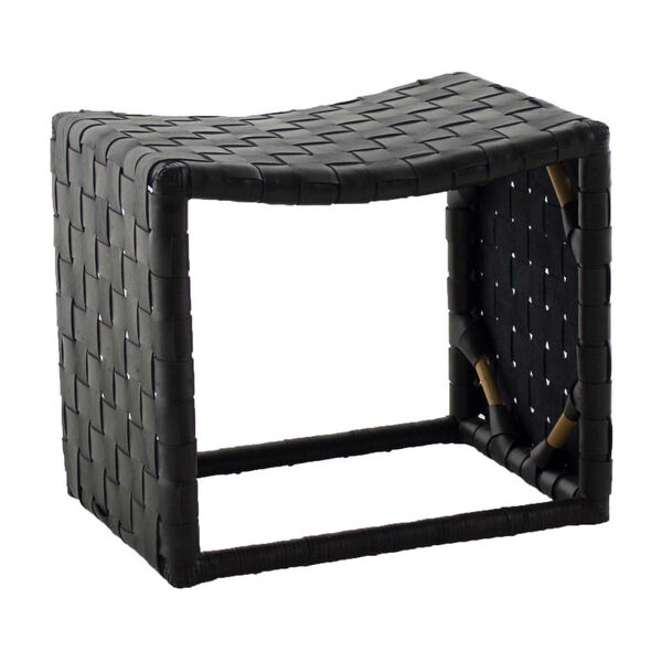 Dover Natural and Black 22-Inch Stool, image 1