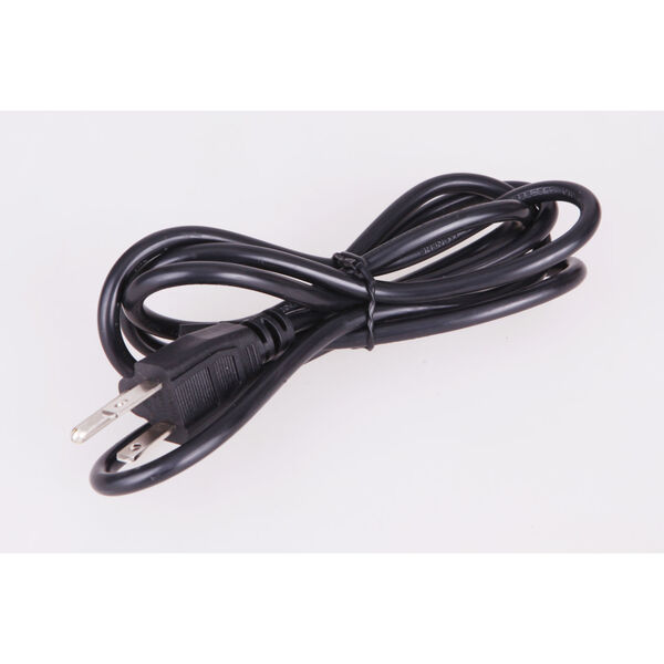 Black 60-Inch Cord and Plug, image 1