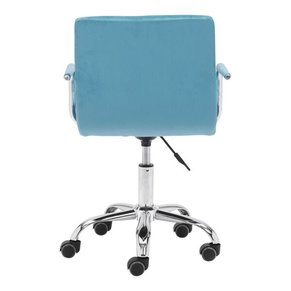 Kerry Blue and Silver Office Chair, image 5