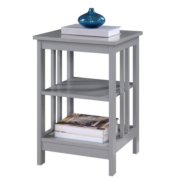 Mission End Table in Gray, image 5