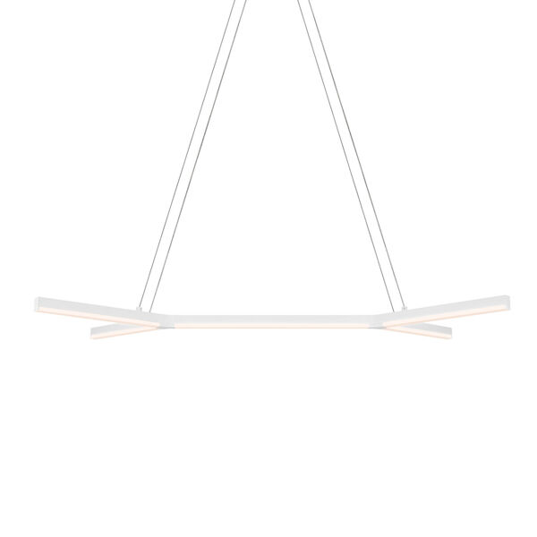Bi-Y Satin White LED Pendant, image 1