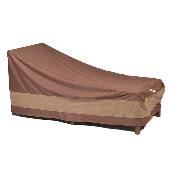 Ultimate Mocha Cappuccino 80 In. Patio Chaise Lounge Cover, image 1