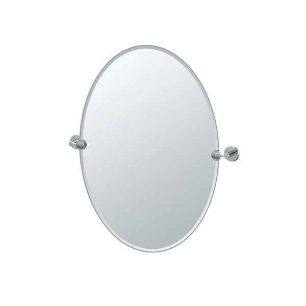 Latitude II Chrome Tilting Oval Mirror, image 1