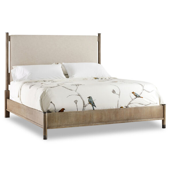 Affinity Gray King Upholstered Bed, image 1