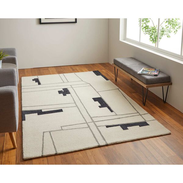 Maguire Ivory Gray Taupe Area Rug, image 2