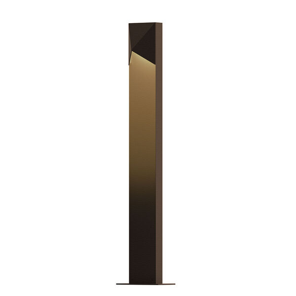 Inside-Out Triform Compact Textured Bronze 28-Inch LED Bollard, image 1