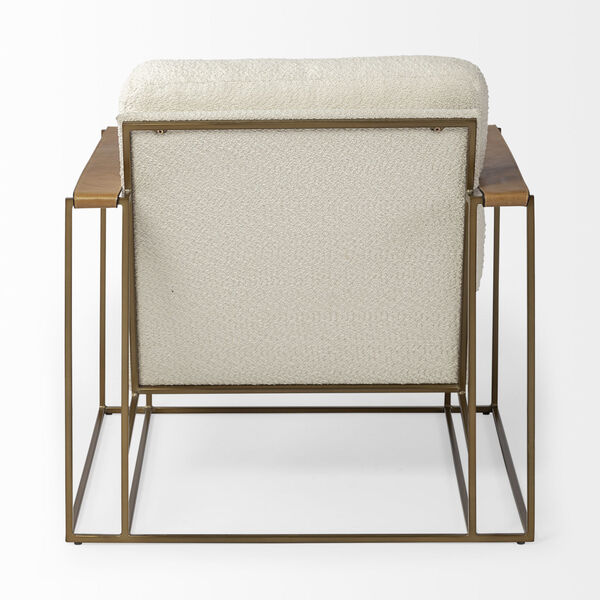 Watson Gold and Cream Arm Chair, image 5
