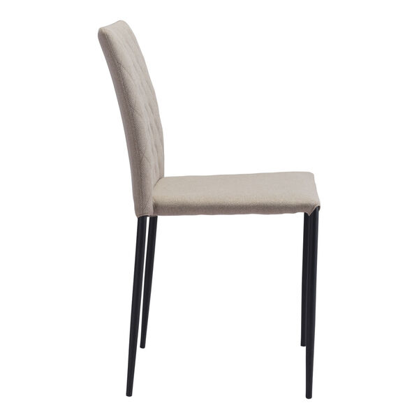 Harve Beige and Black Dining Chair, Set of Two, image 3