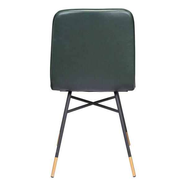 Var Green, Black and Gold Dining Chair, Set of Two, image 5