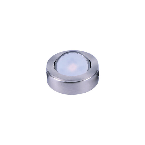 CounterMax MX-LD-AC Satin Nickel Three-Inch LED Under Cabinet Puck Light, image 1