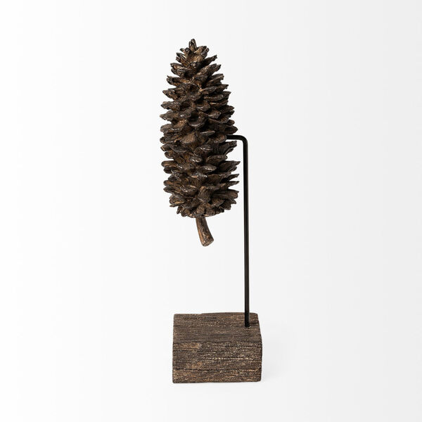 Pinterra Brown 14-Inch Replica Pine Cone On A Stick, image 4