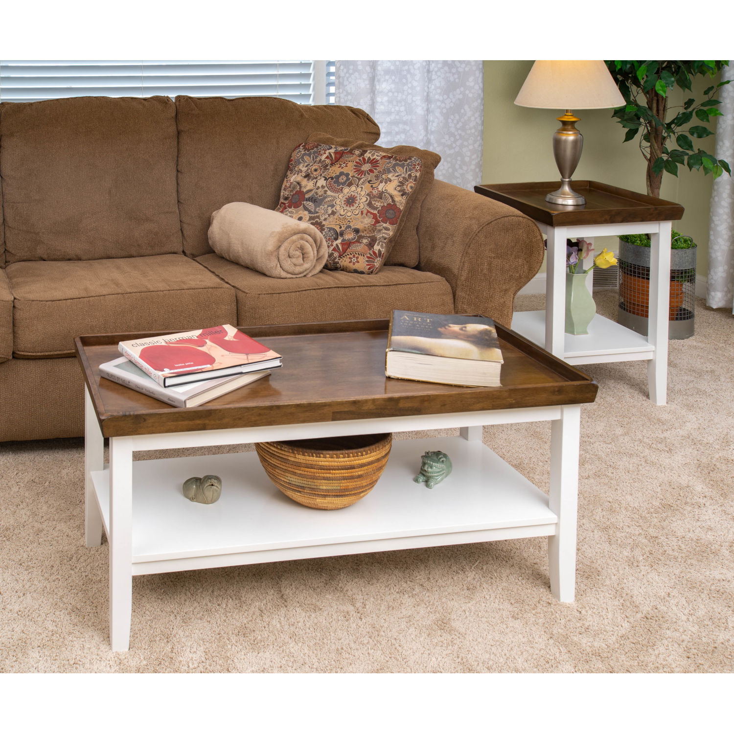 Convenience Concepts Ledgewood End Table White