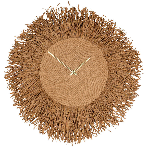 Burke Seagrass and Gold 29-Inch Wall Clock, image 2