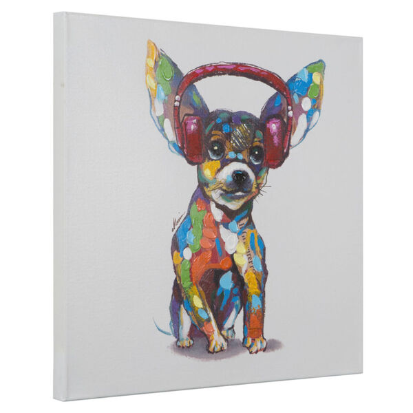 Dog Beats IV: 24 x 24 Acrylic Painting, image 2