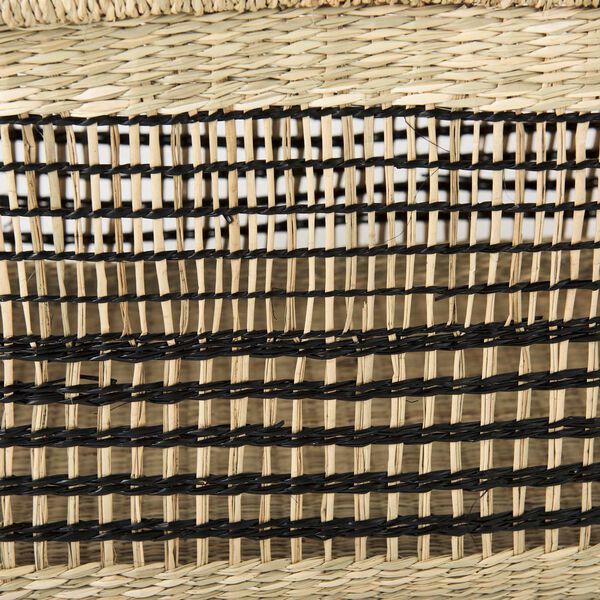 Nia Light Brown Seagrass Rectangular Basket with Handles, Set of 2, image 6